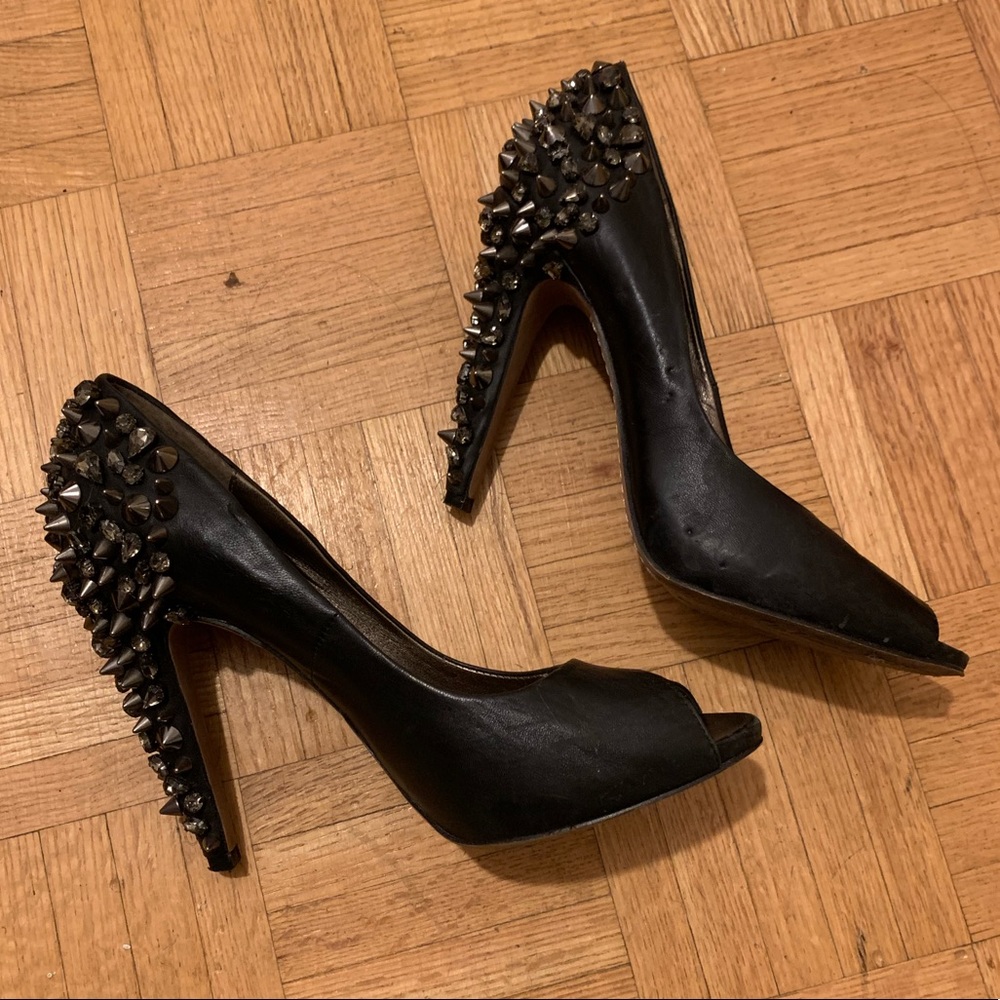 Sam Edelman Peep Toe Spiked Heel Pumps